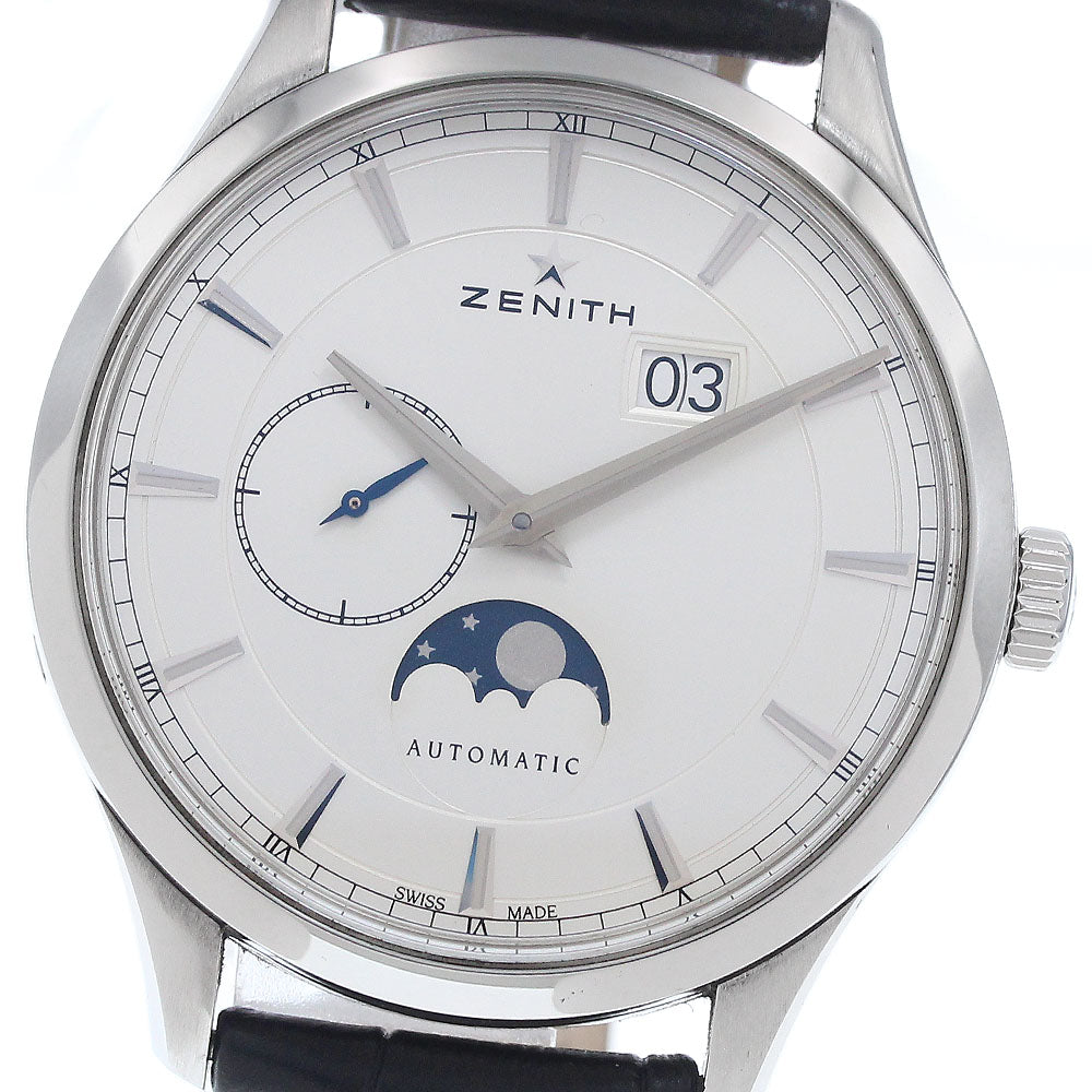 ZENITH captain 03.2143.691 Moon phase Silver Dial Automatic Men's Watch_950674