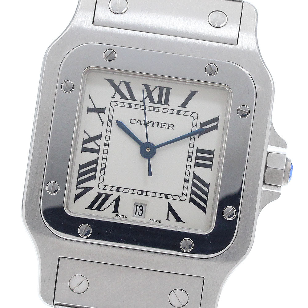 CARTIER Santos GalbeeLM W20060D6 Date Beige Dial Quartz Men's Watch_950689