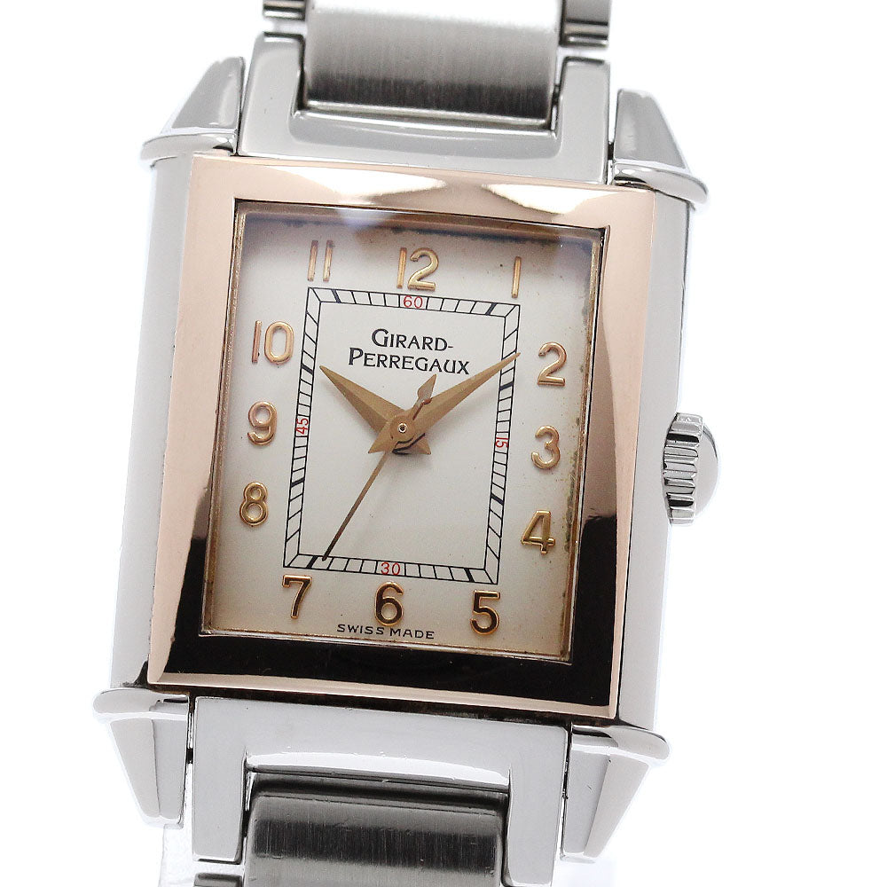 GIRARD PERREGAUX vintage 2590 Silver Dial Hand Winding Ladies Watch_950777