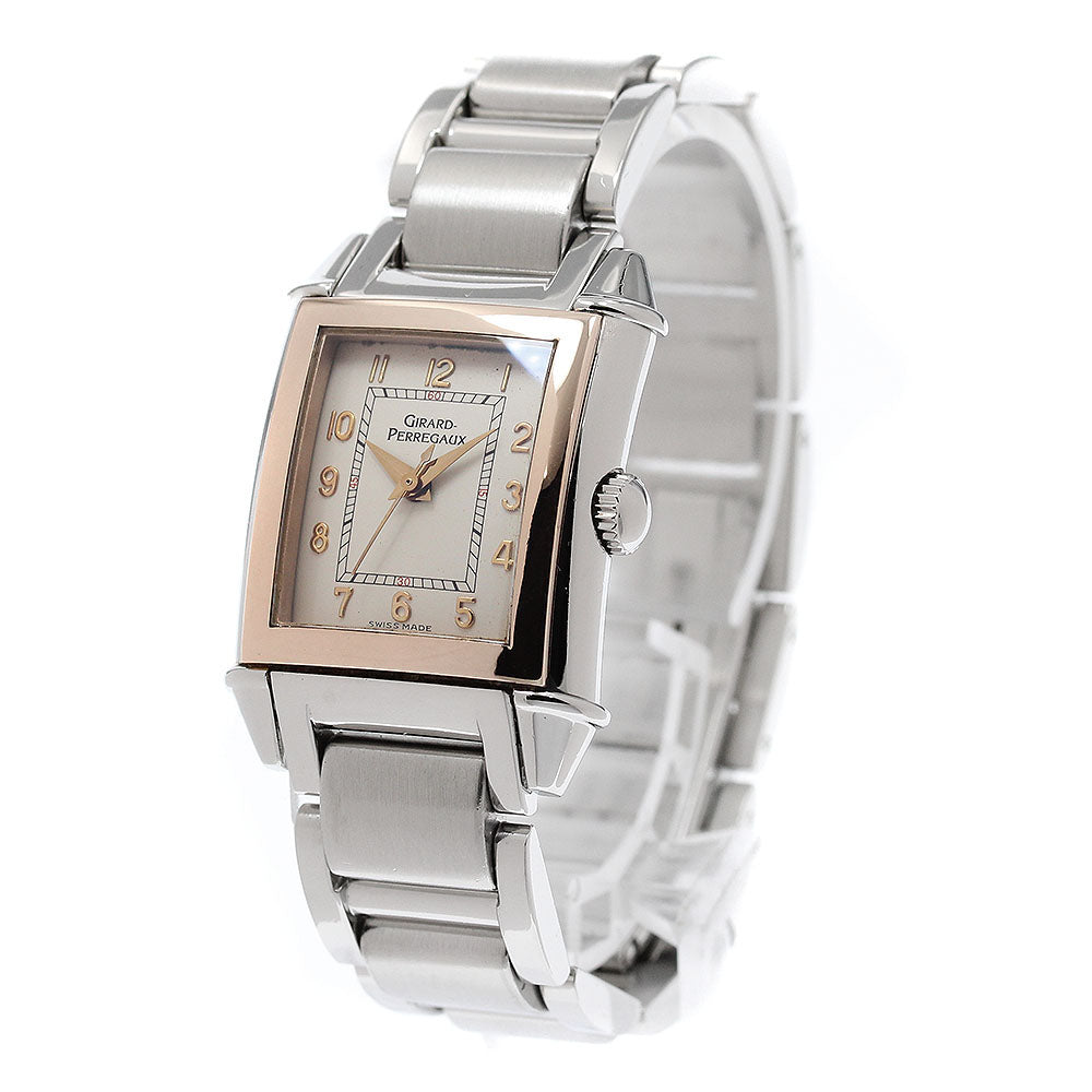 GIRARD PERREGAUX vintage 2590 Silver Dial Hand Winding Ladies Watch_950777