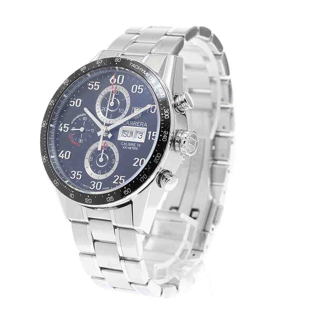 TAG HEUER Carrera CV2A10 Tachymeter Chronograph Day Date black Dial Automatic Men's Watch_950787
