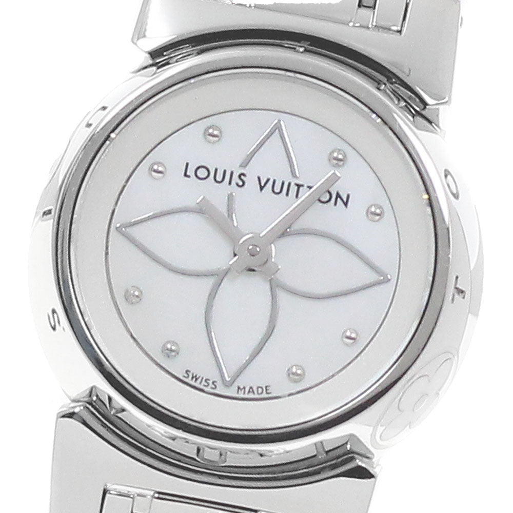 LOUIS VUITTON Tambour Viju Q151C white Dial Quartz Ladies Watch_950790