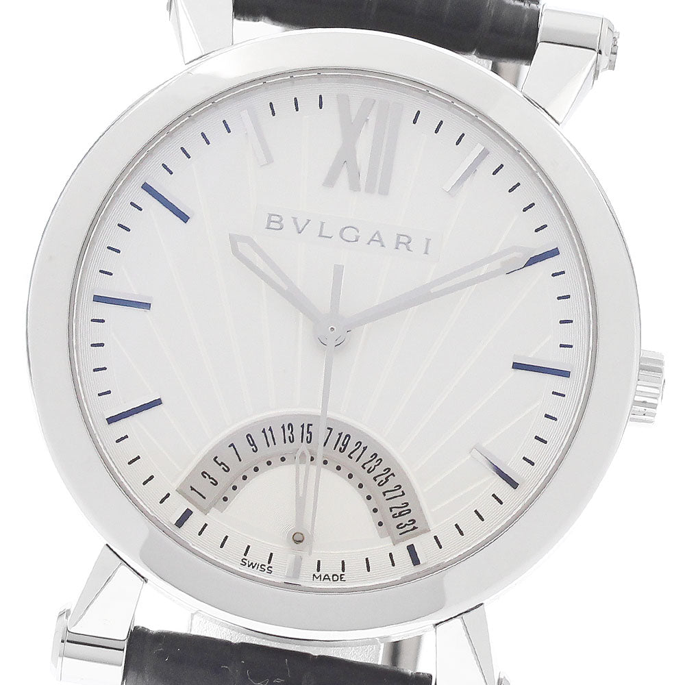 BVLGARI Sotirio Bulgari SB42SDR Retrograde Silver Dial Automatic Men's Watch_950849