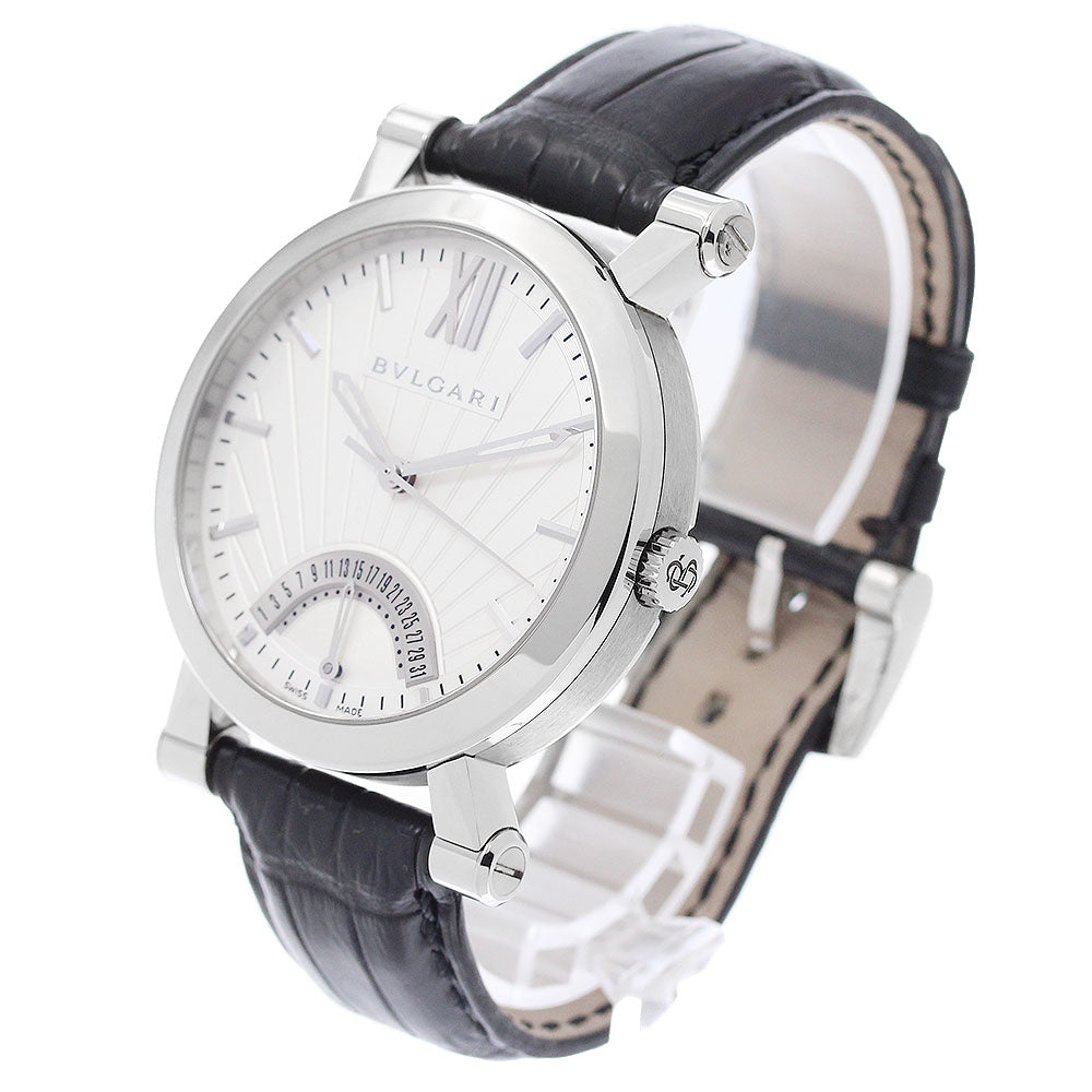 BVLGARI Sotirio Bulgari SB42SDR Retrograde Silver Dial Automatic Men's Watch_950849