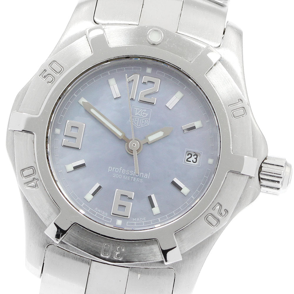 TAG HEUER Excursive WN1318 Date Blue shell Dial Quartz Ladies Watch_950856