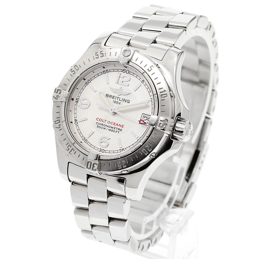BREITLING Colt Ocean A77380 Date Beige Dial Quartz Ladies Watch_950857
