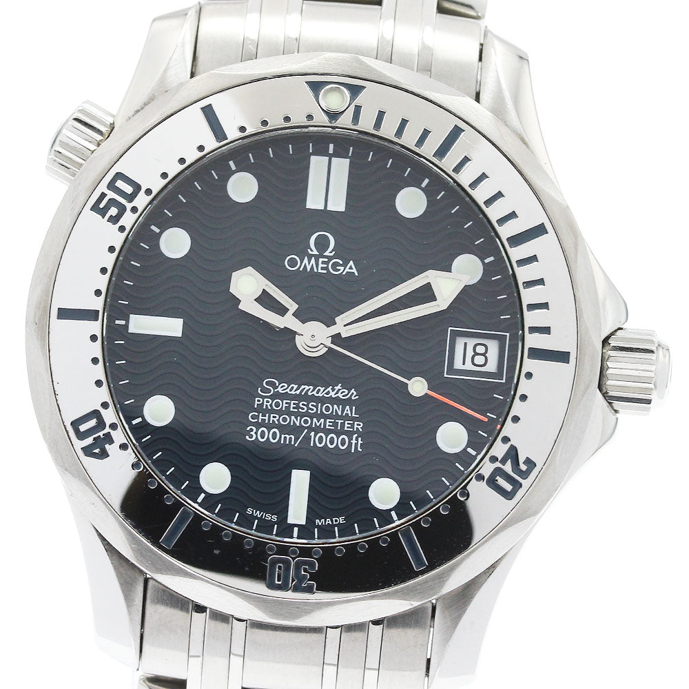OMEGA Seamaster Diver 300M 2552.80 Date Navy Dial Automatic Boy's Watch_950869