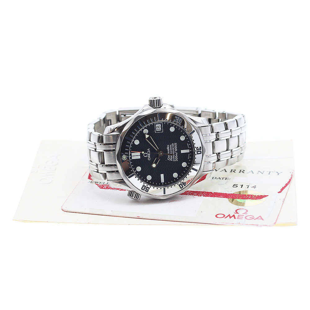 OMEGA Seamaster Diver 300M 2552.80 Date Navy Dial Automatic Boy's Watch_950869