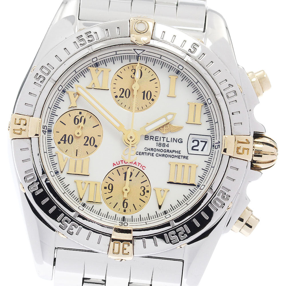 BREITLING Chrono cockpit B13358 White gold Dial Automatic Men's Watch_950886