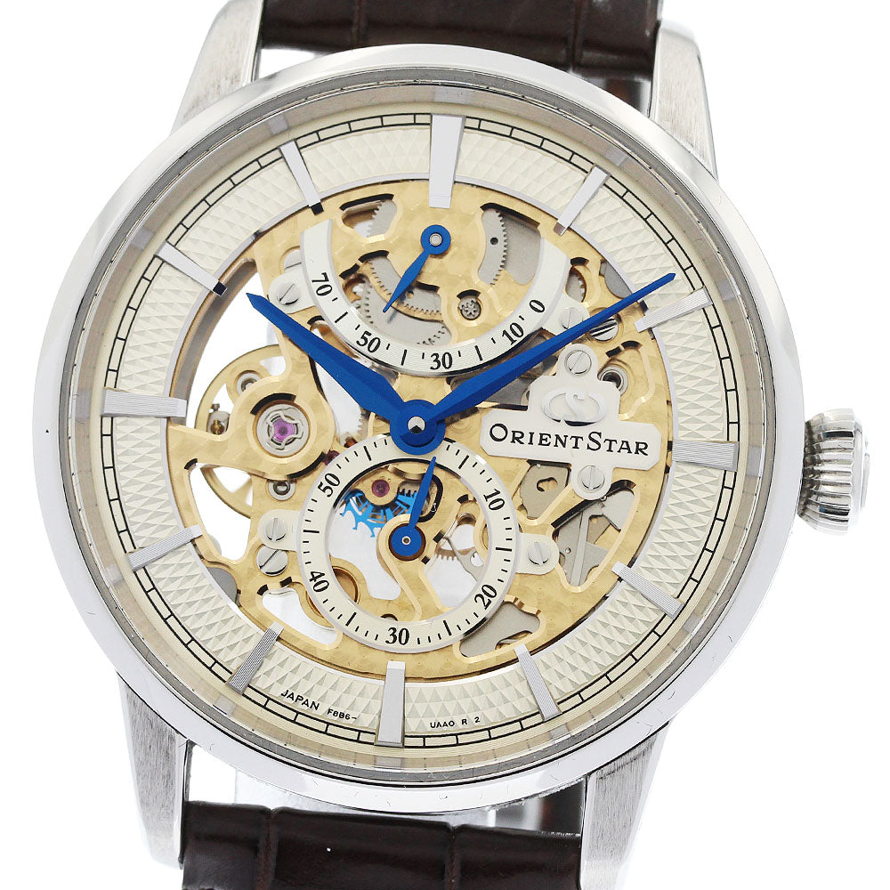 ORIENT Orient star F8B6-UAA0/RK-AZ0001S Power reserve small seconds skeleton Dial Hand Winding Men's Watch_950902