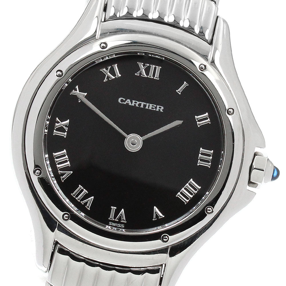 CARTIER Cougar SM W35017L4 Black Dial Quartz Ladies Watch_950912