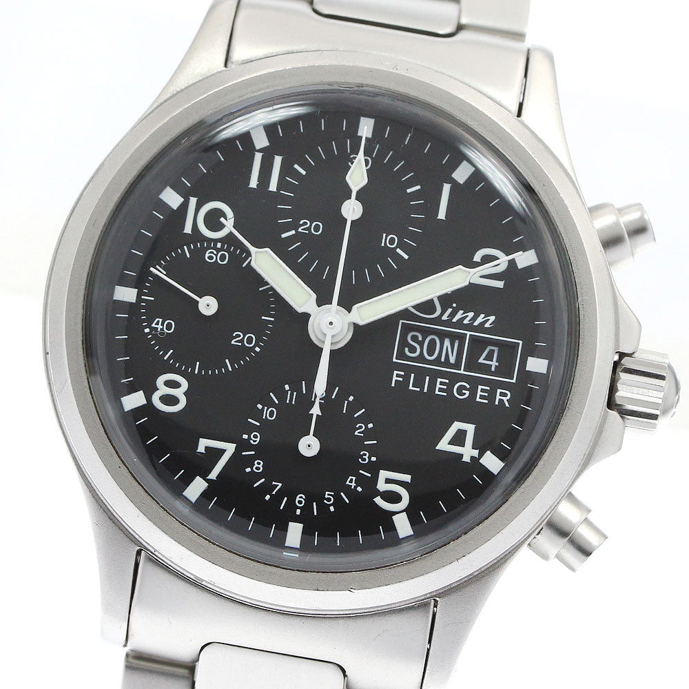 Sinn Freeger 356.FLIEGER Chronograph black Dial Automatic Men's Watch_950914