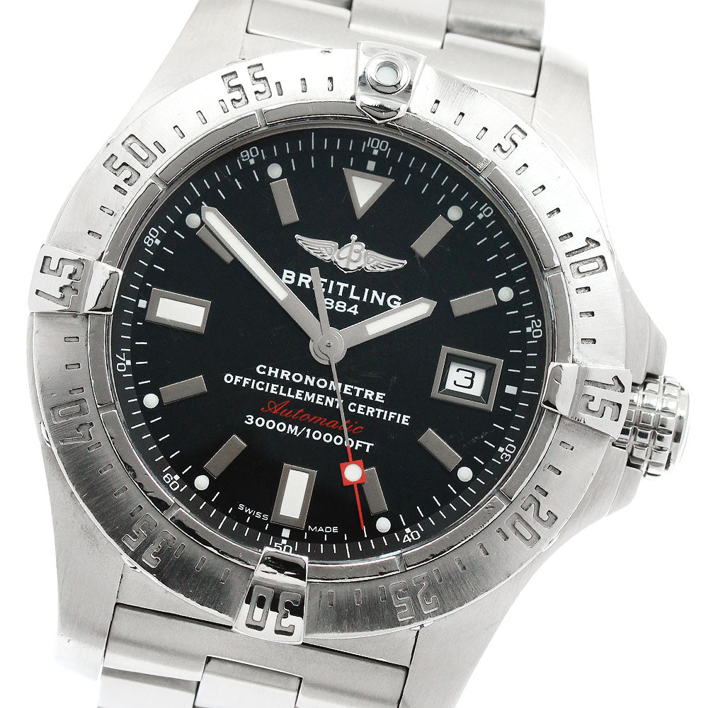 BREITLING Avenger Seawolf A17330 Date Black Dial Automatic Men's Watch_950962