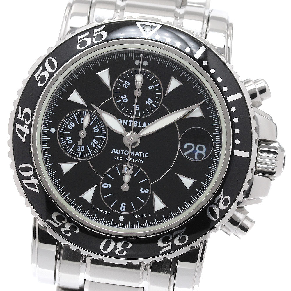 MONTBLANC Meisterstic 7034 Chronograph black Dial Automatic Men's Watch_950965