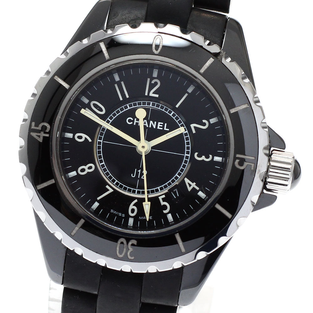 CHANEL J12 H0681 Black ceramic date black Dial Quartz Ladies Watch_950976