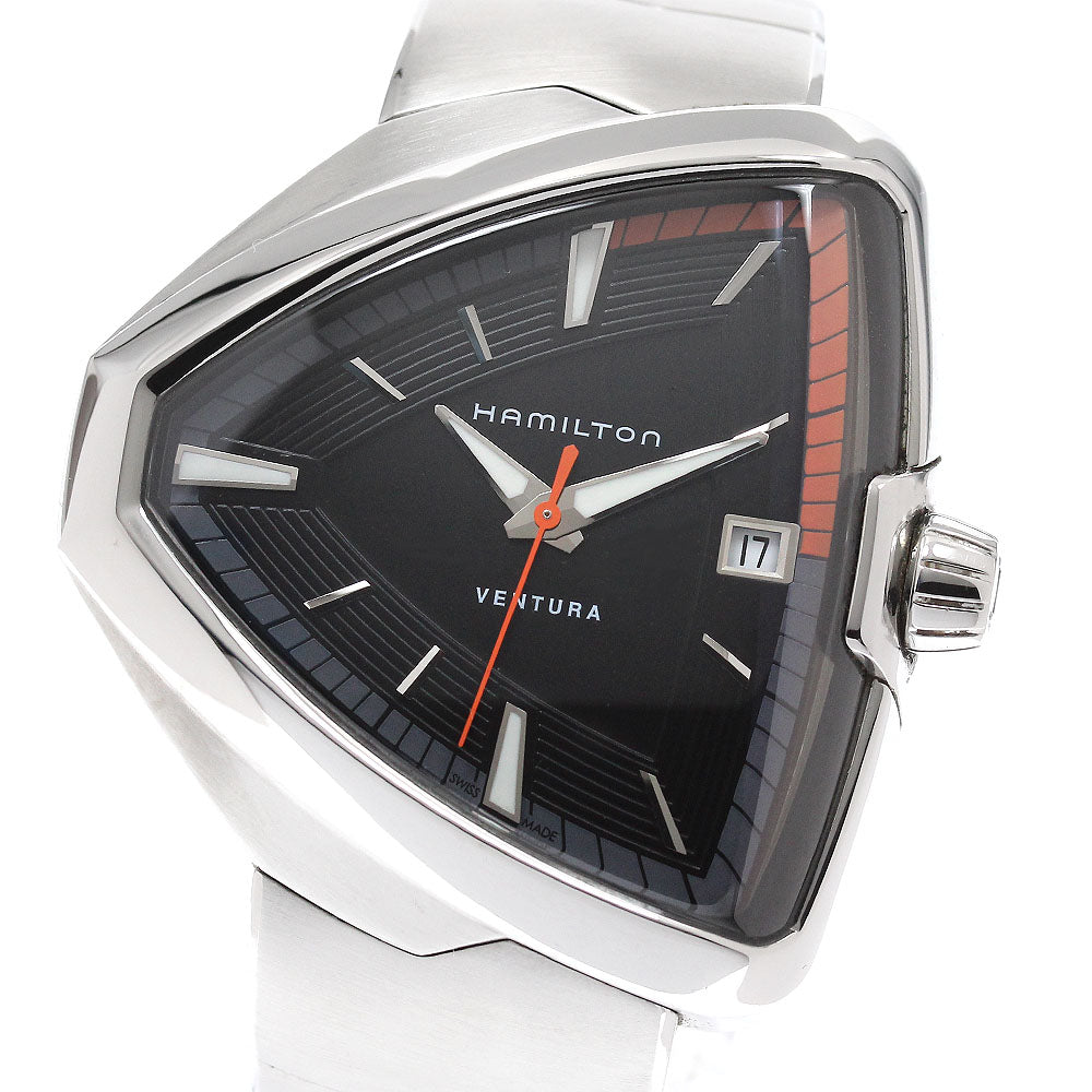 HAMILTON Ventura Elvis 80 H245510 Date black Dial Quartz Men's Watch_950985