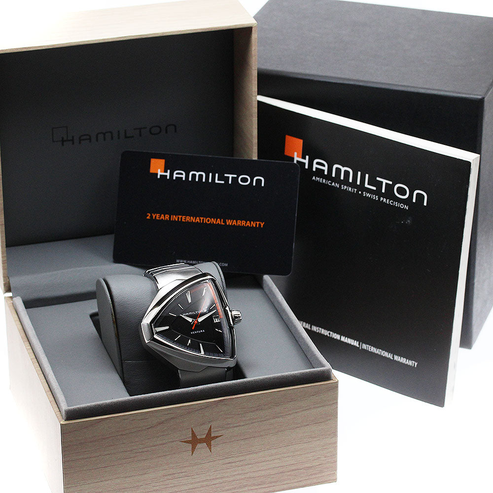 HAMILTON Ventura Elvis 80 H245510 Date black Dial Quartz Men's Watch_950985
