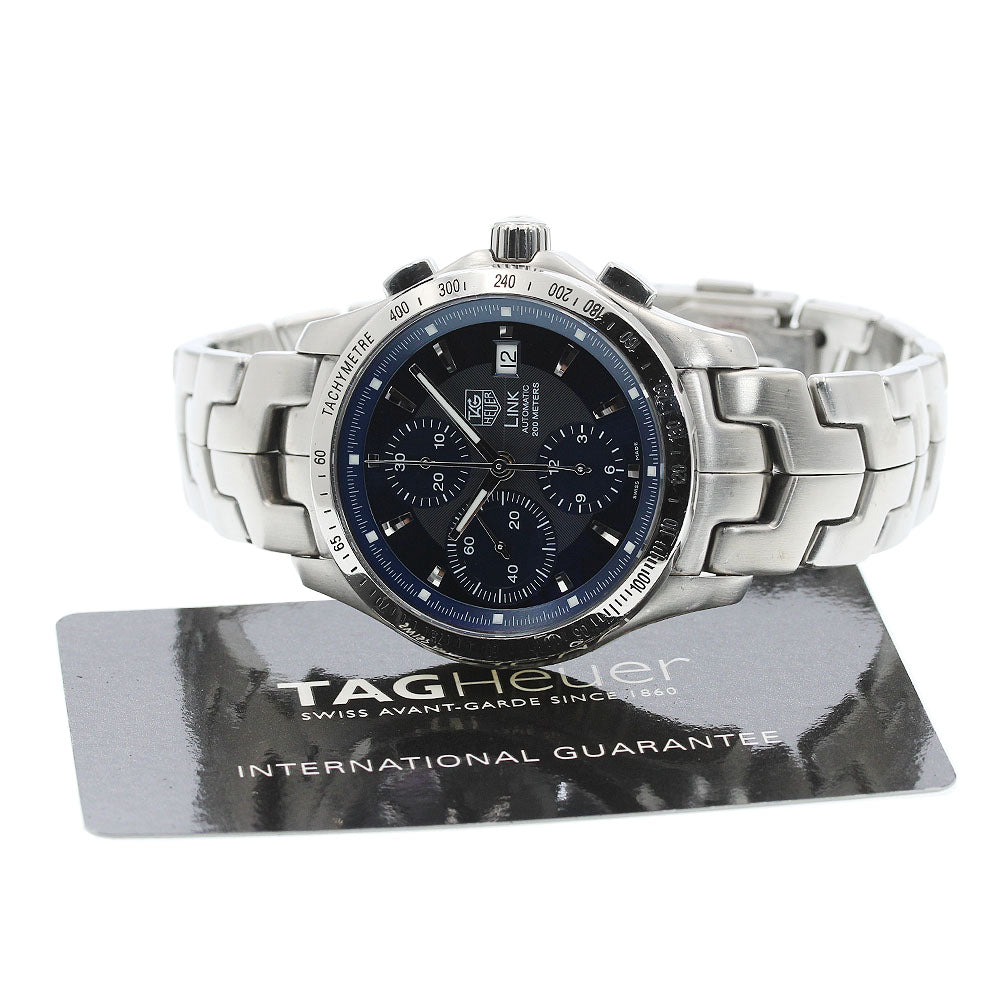 TAG HEUER Link CJF2114-0 Chronograph Navy Dial Automatic Men's Watch_950990