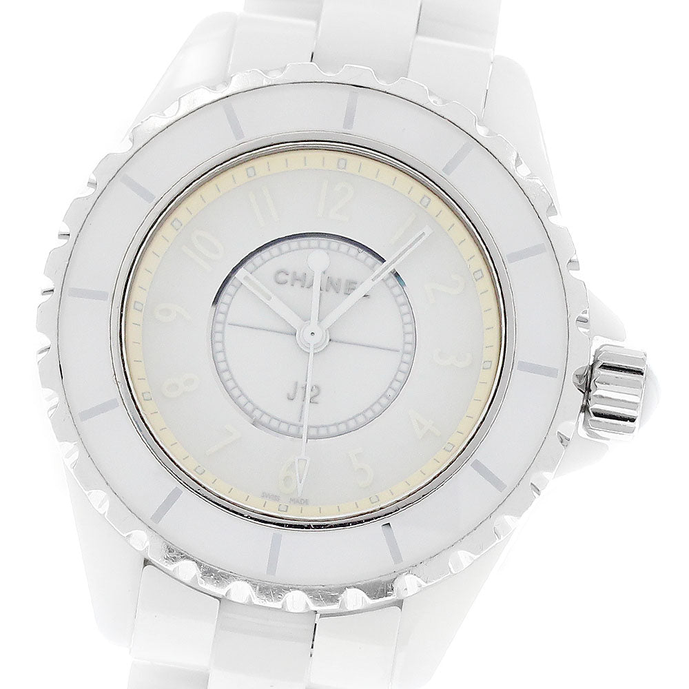 CHANEL J12 White Phantom H3442 33MM white Dial Quartz Ladies Watch_951032