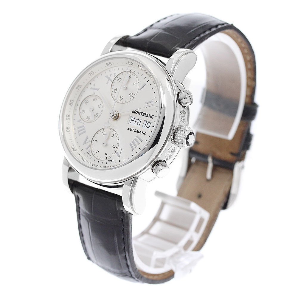 MONTBLANC Meistersteck 7016 Chronograph day date Silver Dial Automatic Men's Watch_951053