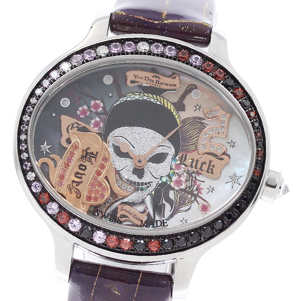 VAN DER BAUWEDE good luck baby Diamond SapphireBezel shell Dial Quartz Boy's Watch_951068