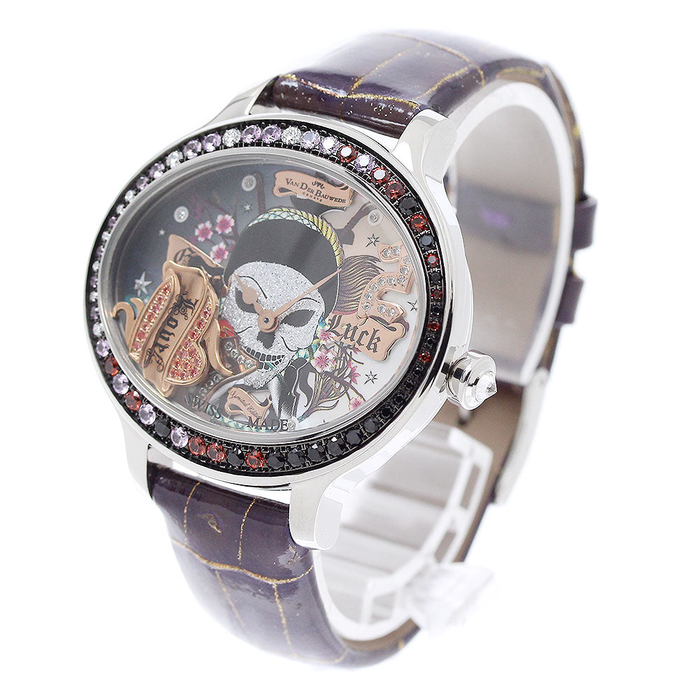 VAN DER BAUWEDE good luck baby Diamond SapphireBezel shell Dial Quartz Boy's Watch_951068