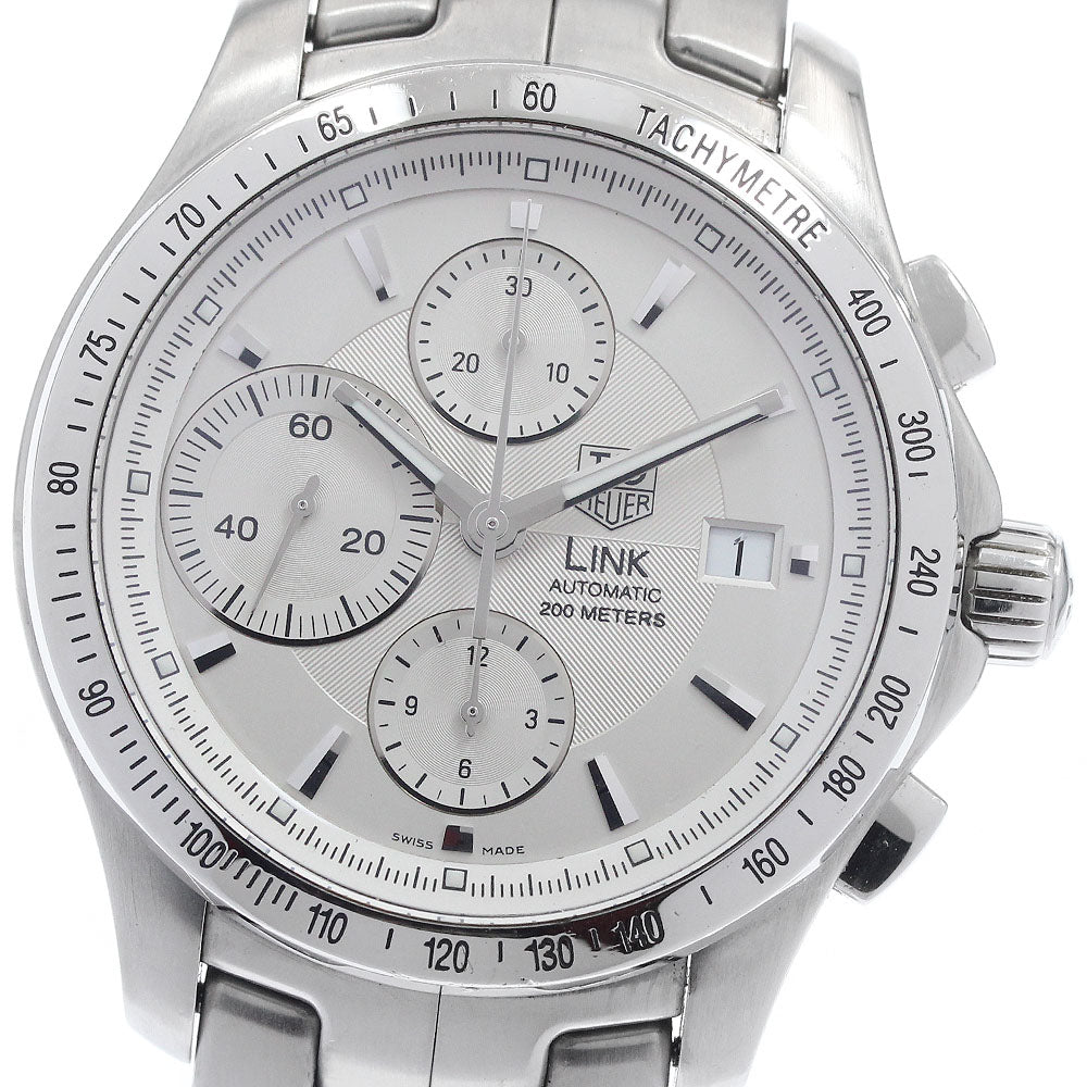 TAG HEUER Link CJF2111 Chronograph Silver Dial Automatic Men's Watch_951080