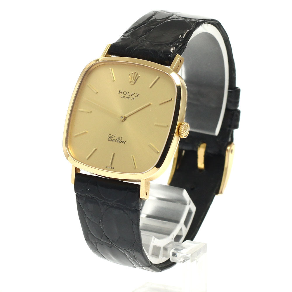 ROLEX Cellini 4114 K18YG Cal.1601 gold Dial Hand Winding Men's Watch_951085