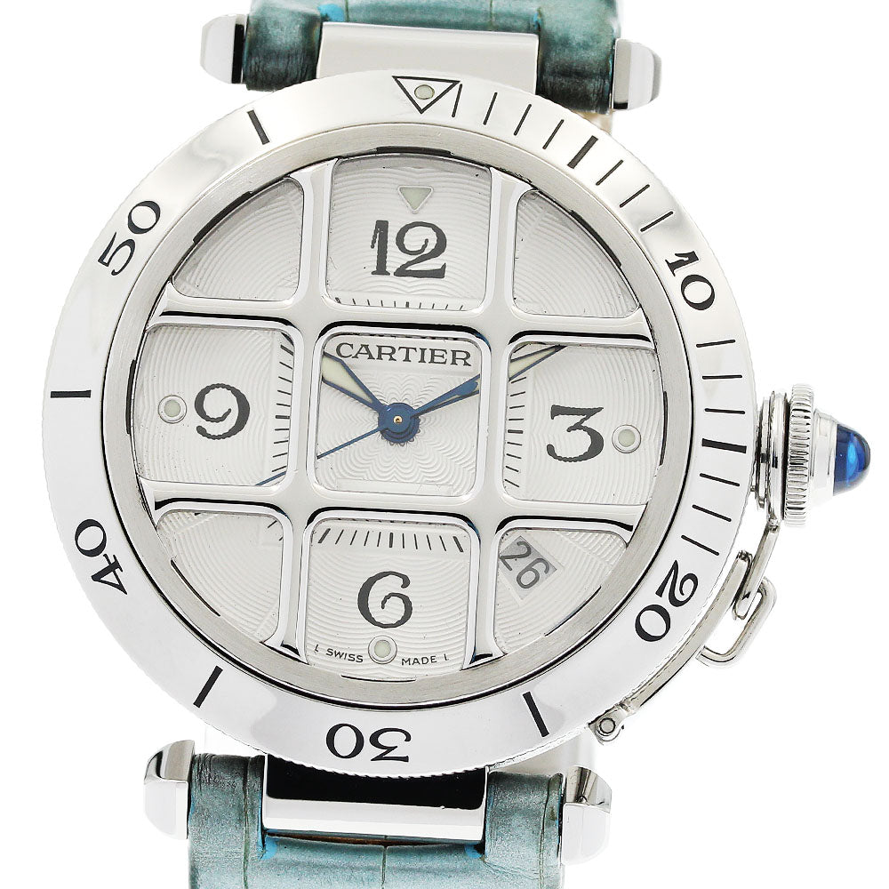 CARTIER Pasha grid W3104055 Date Silver Dial Automatic Men's Watch_951086
