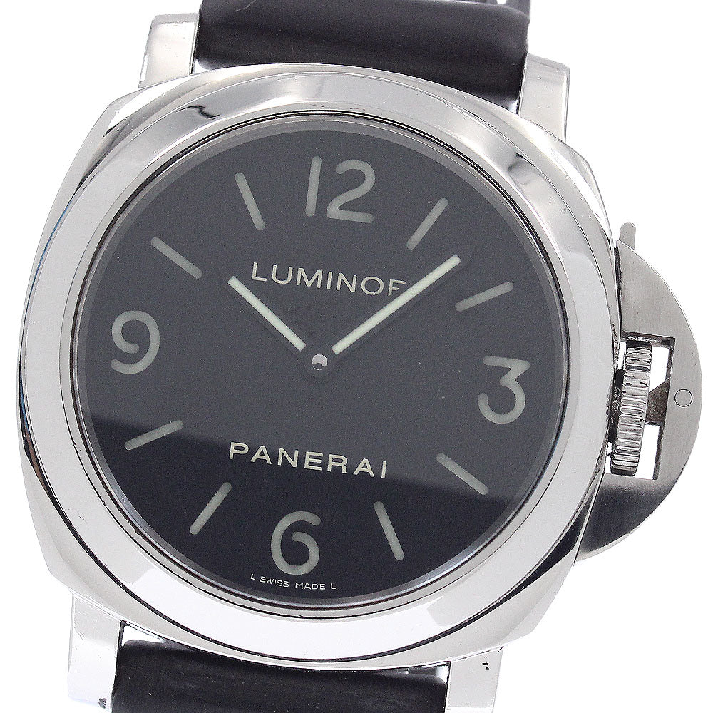 PANERAI Luminor Base 44MM PAM00112 black Dial Hand Winding Men's Watch_951102