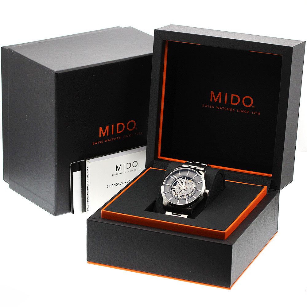 MIDO Multifort M038.436.11.061.00 Gray / Skeleton Dial Automatic Men's _951114