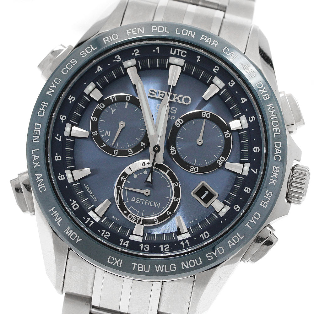 SEIKO Astron SBXB005/8X82-0AB0 GPS Solar Powered Radio Men's Watch_951143