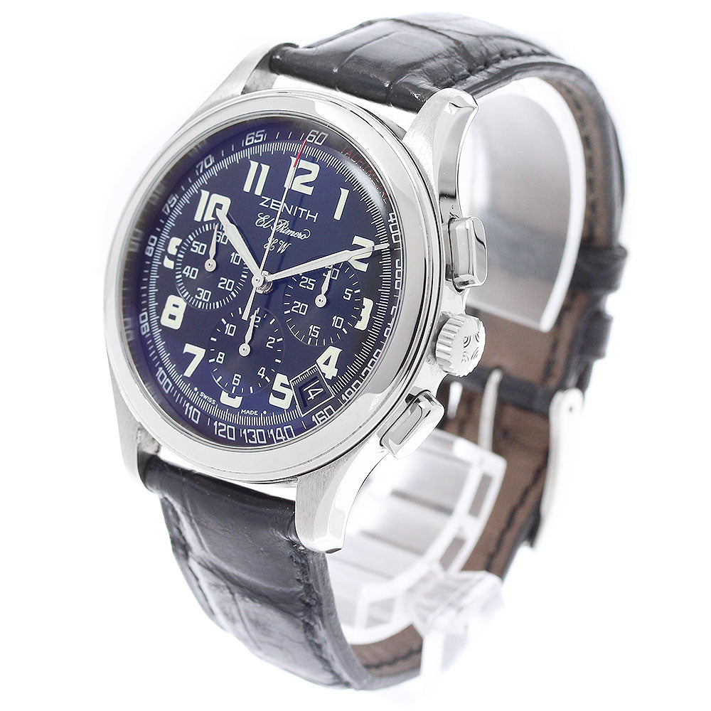 ZENITH Class El Primero 01.0500.420 Chronograph black Dial Hand Winding Men's Watch_951149