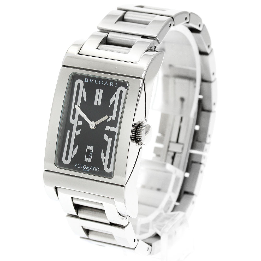 BVLGARI Rettangolo RT45S Date Black Dial Automatic Men's Watch_951156