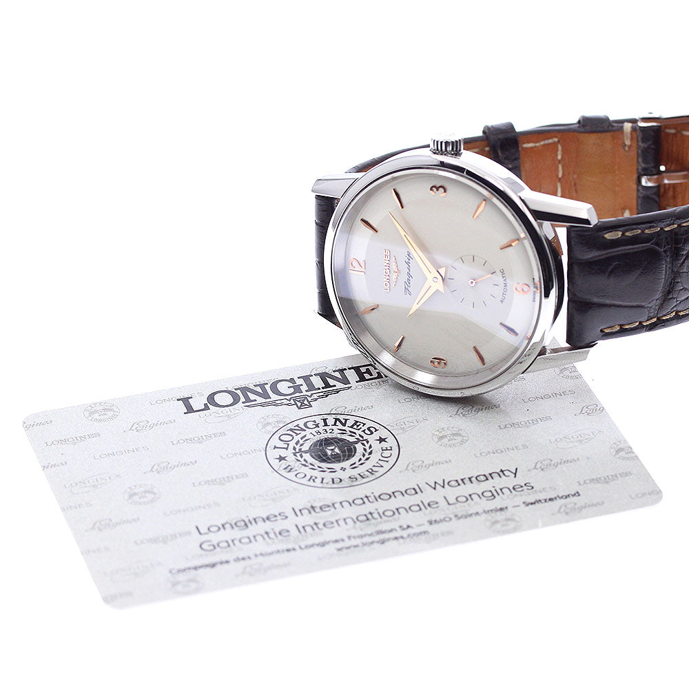 LONGINES Flagship Heritage L4.817.4/L4.817.4.76.2 Small Seconds 60th Anniversary Limited Edition (1957 pieces) Silver Dial Automatic Men's Watch_951168