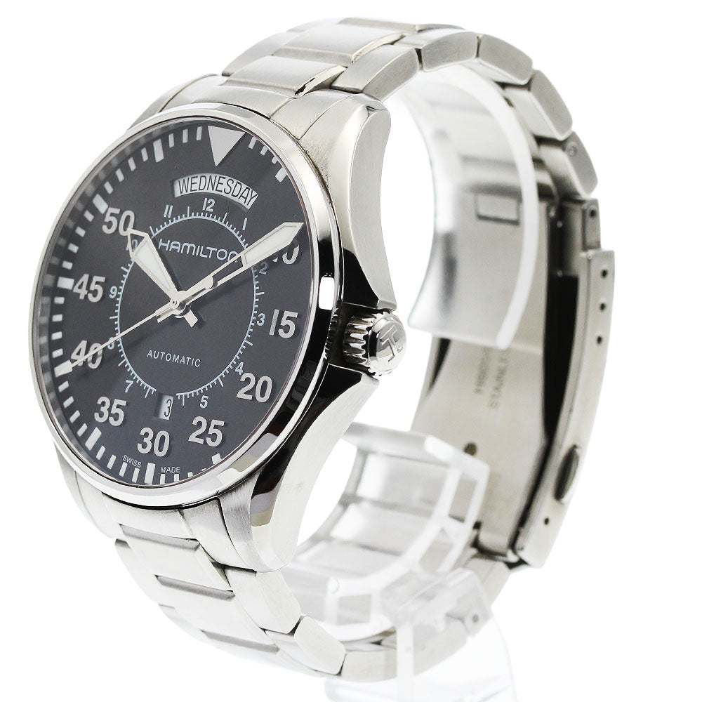 HAMILTON Khaki pilot H646150 Day date black Dial Automatic Men's Watch_951202