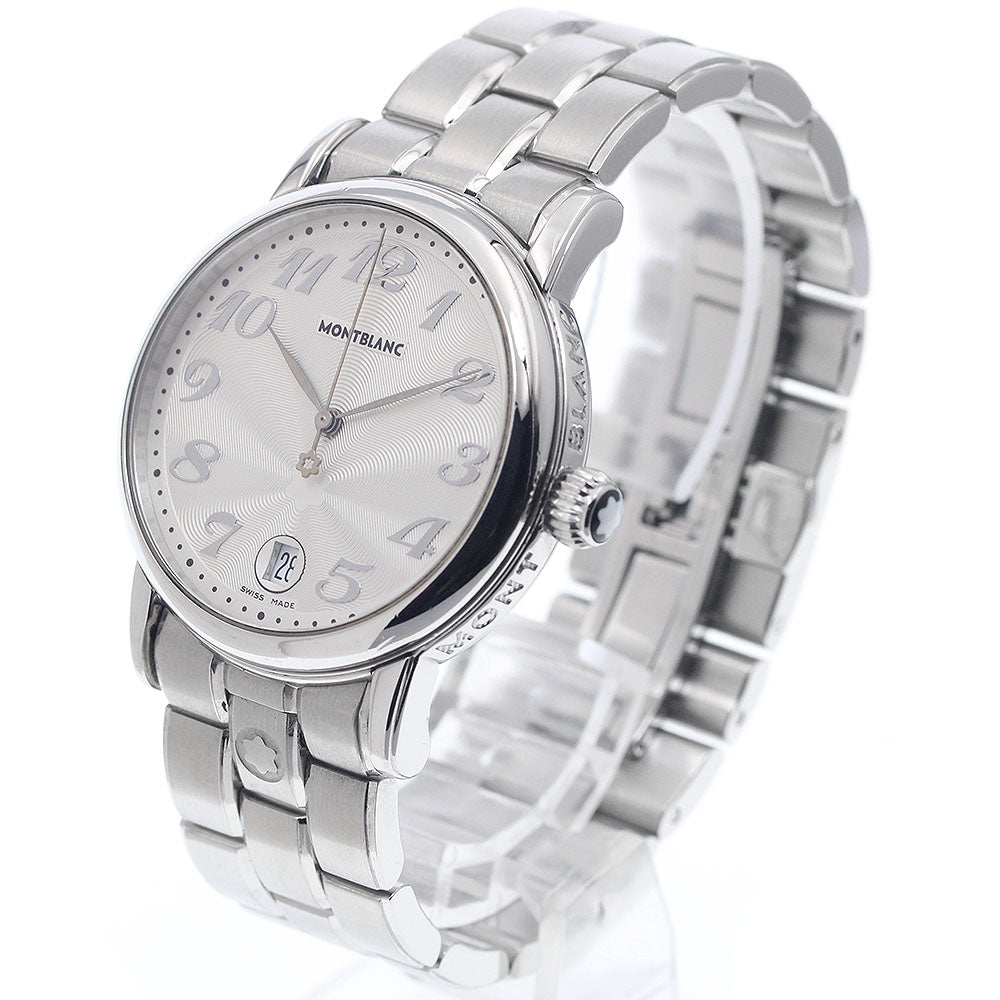 MONTBLANC Meisterstic 7042 Date Silver Dial Quartz Men's Watch_951227