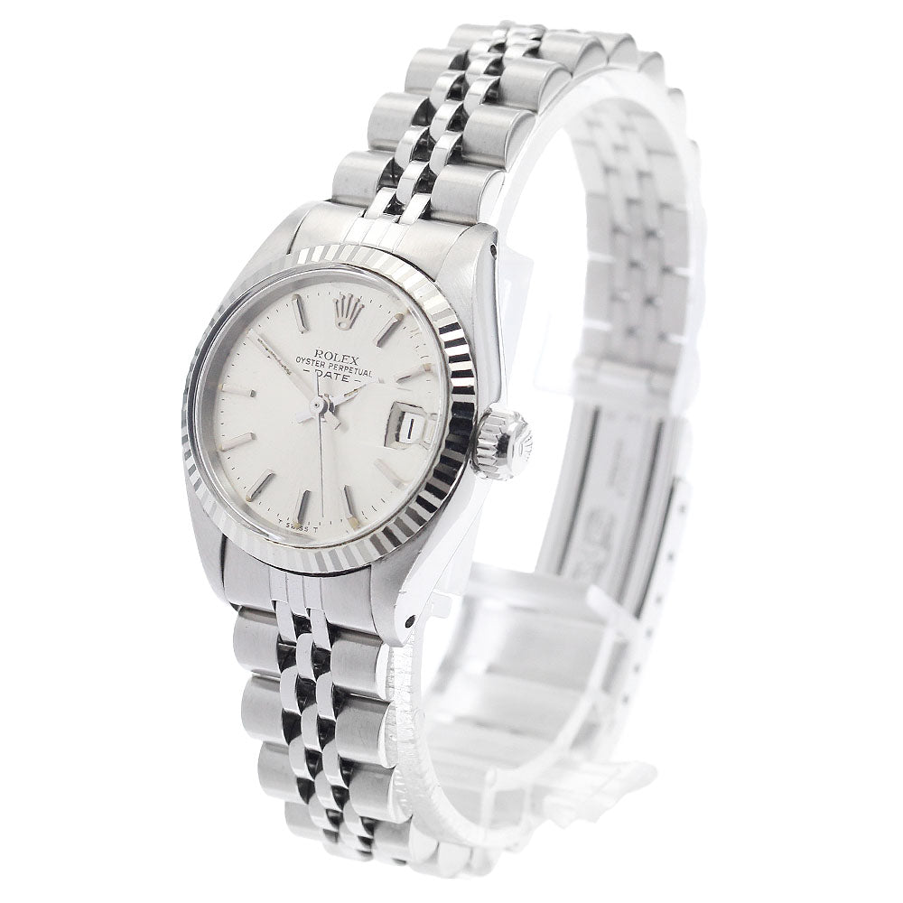 ROLEX Oyster Perpetual Date 6917 WG bezel Cal.2030 Automatic Ladies Watch_951242