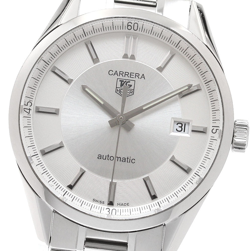 TAG HEUER Carrera Caliber 5 WV211A-0 Date Silver Dial Automatic Men's_951286