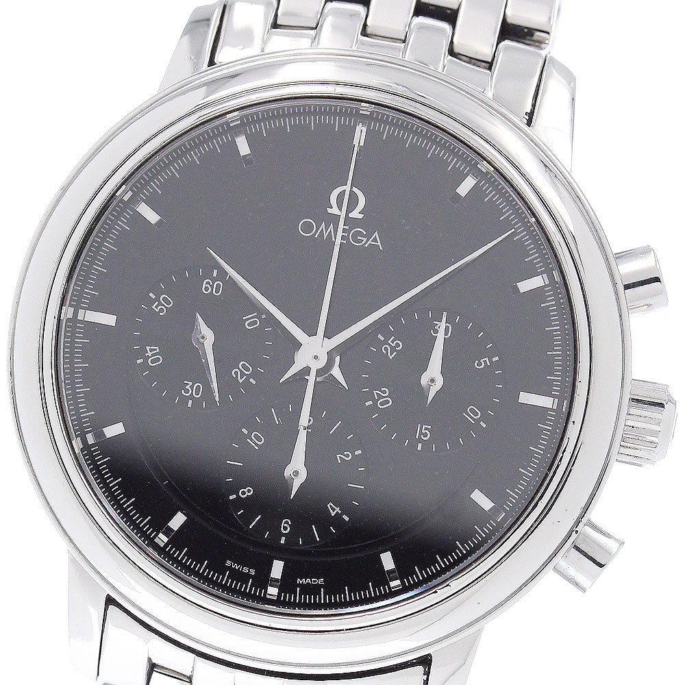 OMEGA De Ville Prestige 4540.51 Chronograph black Dial Hand Winding Men's_951322