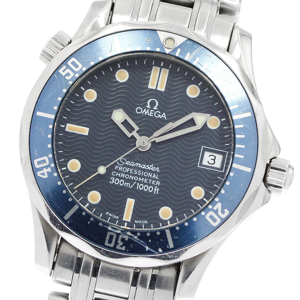 OMEGA Seamaster 300 2551.80 Date Navy Dial Automatic Boy's Watch_951324