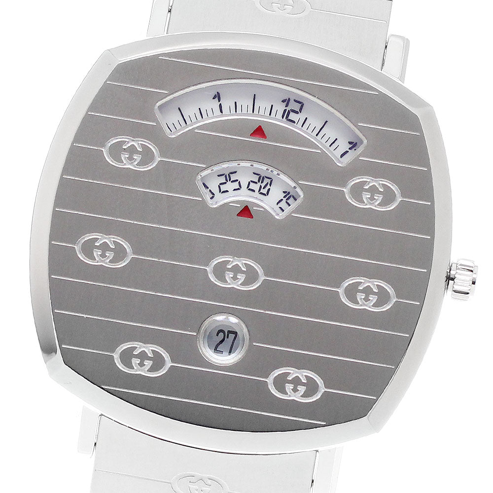 GUCCI Grip watch 157.3/YA157410 Date white Dial Quartz Men's Watch_951368
