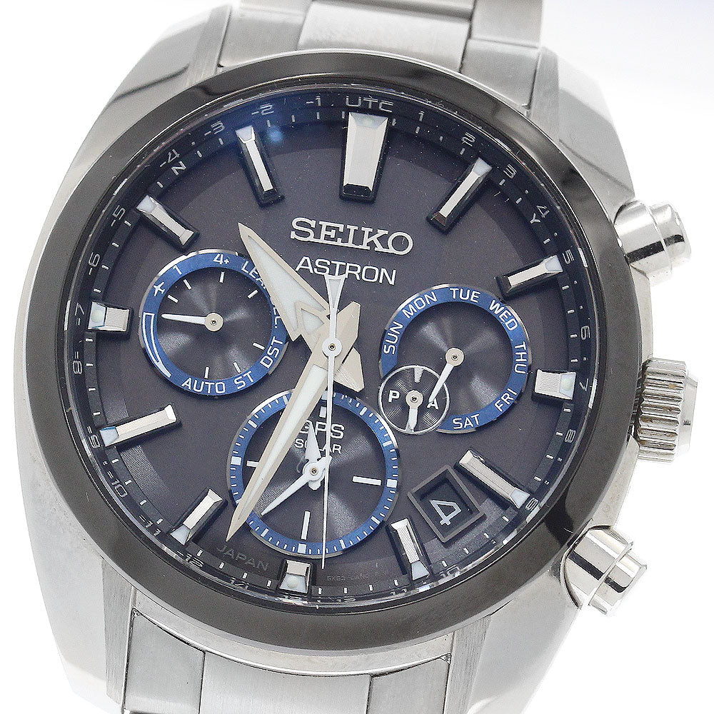 SEIKO Astron SBXC053/5X53-0AJ0 Day date Solar Powered Radio Men's Watch_951371