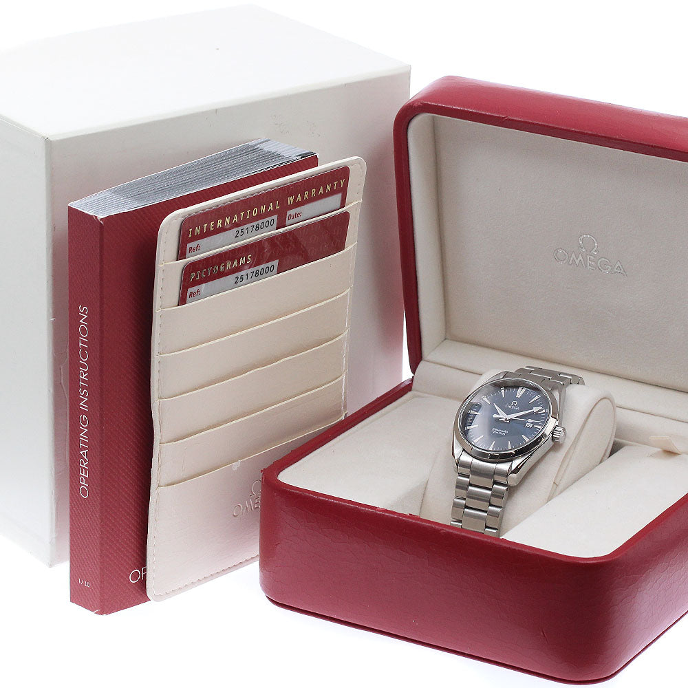 OMEGA Seamaster Aqua Terra 2517.80 Date Navy Dial Quartz Men's Watch_951373