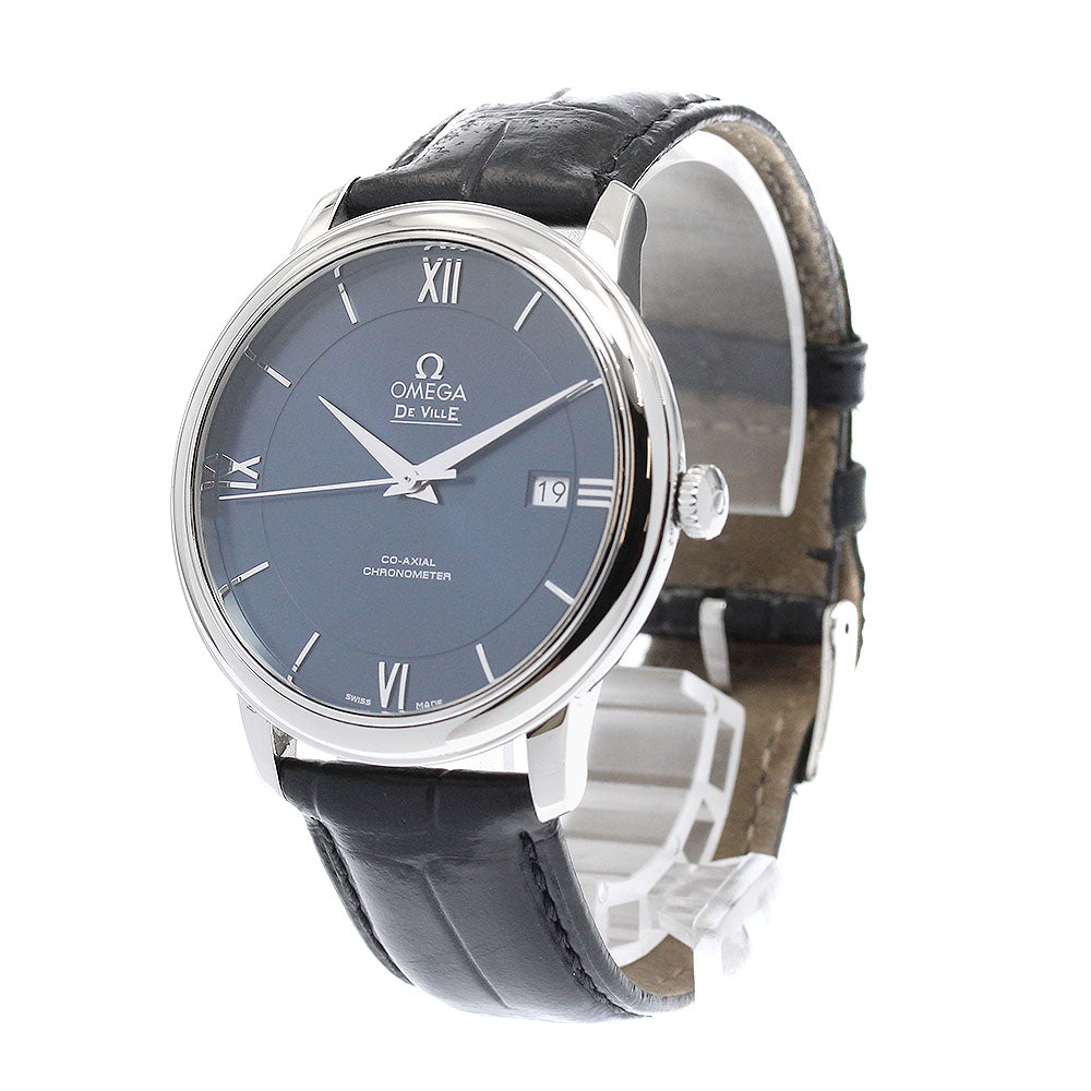 OMEGA De Ville Prestige 424.13.40.20.03.001 Date Co-Axial Navy Dial Automatic Men's Watch_951400