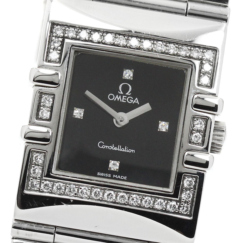 OMEGA Constellation Carre Quadra 1528.46 black Dial Quartz Ladies Watch_951422