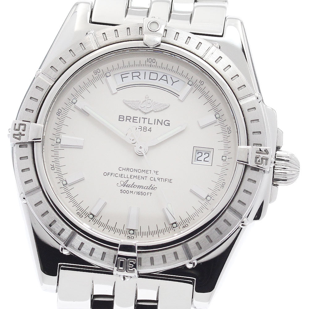 BREITLING Head wind A45355 Day date beige Dial Automatic Men's Watch_951423