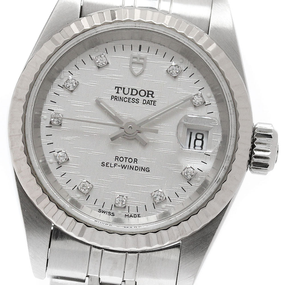 TUDOR Princess date 92414 WG bezel 10P diamond Automatic Ladies Watch_951424