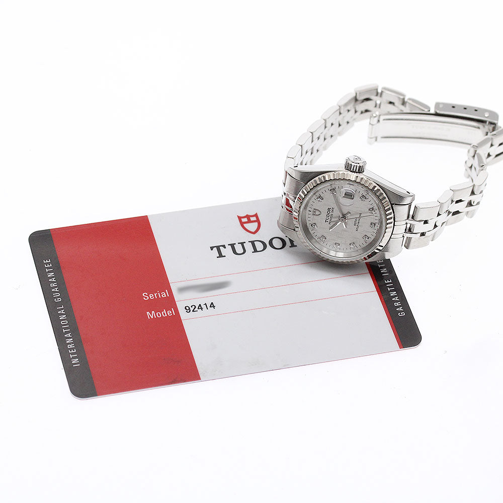 TUDOR Princess date 92414 WG bezel 10P diamond Automatic Ladies Watch_951424