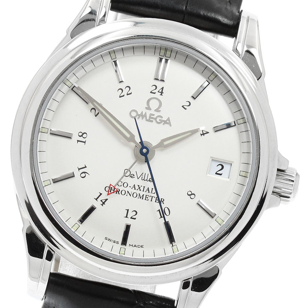 OMEGA De Ville Coaxial 4862.31.32 GMT Silver Dial Automatic Men's Watch_951431